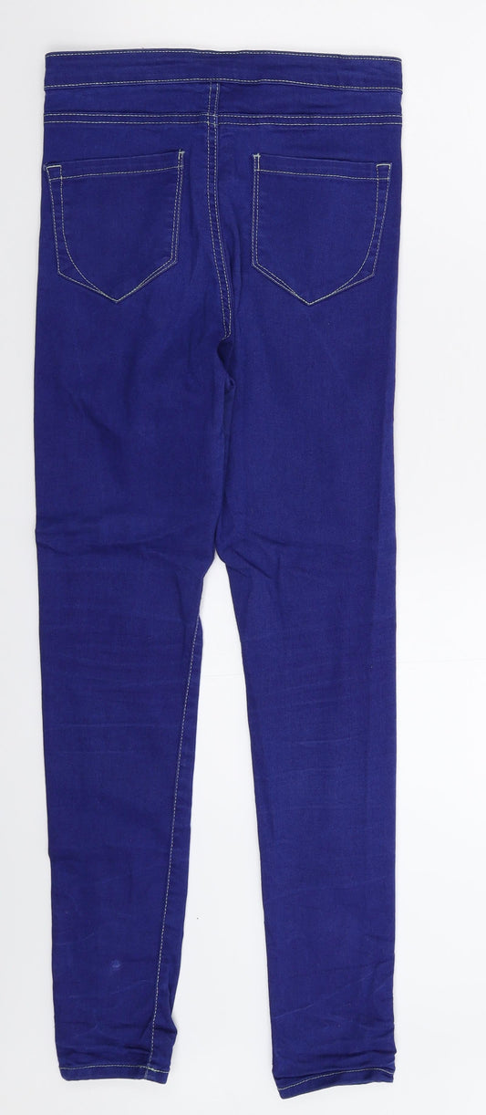 Denim & Co.Blue Womens Blue Denim Jegging Jeans Size 12 L29 in
