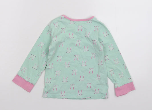 Merc Girls Green Solid Top Pyjama Top Size 2-3 Years