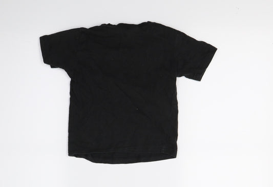 Threads Boys Black Rayon Basic T-Shirt Size 3 Years