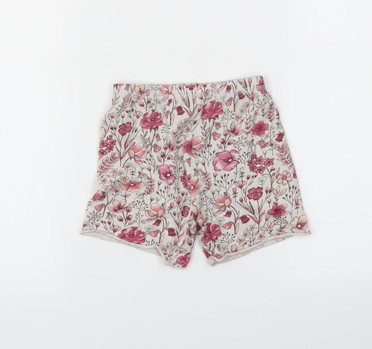 George Girls White Floral Capri Pyjama Pants Size 3-4 Years