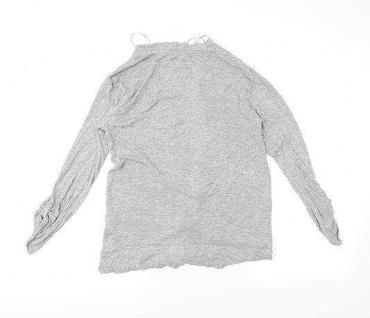 Papaya Womens Grey Wrap Jumper Size 8