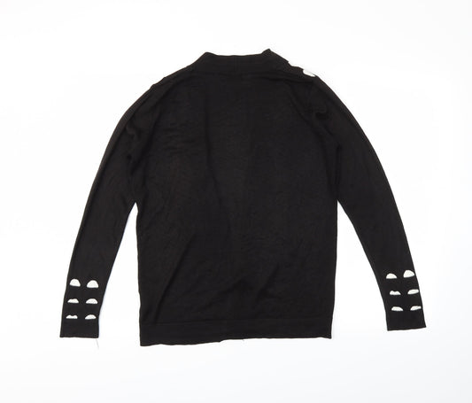 Fay Louise Womens Black Cardigan Jumper Size S
