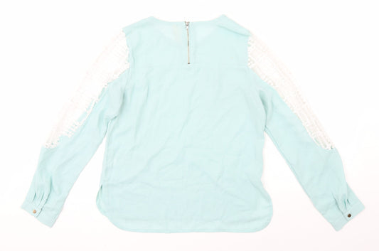 Sweewe Womens Green Basic Blouse Size M