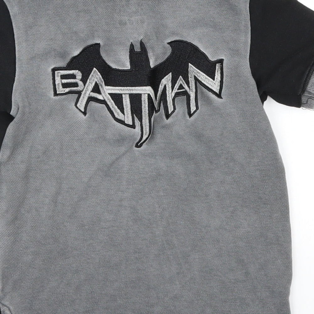 YLW Boys Black Basic Polo Size 2 Years - batman superhero
