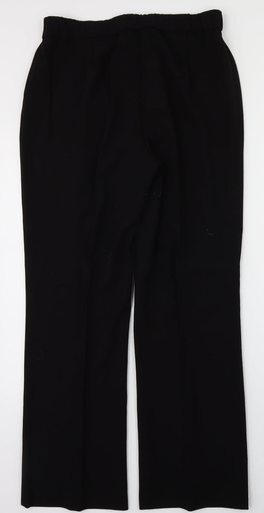 Label Be Womens Black Trousers Size 14 L26 in