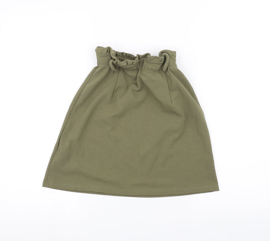 New Look Womens Green A-Line Skirt Size 6
