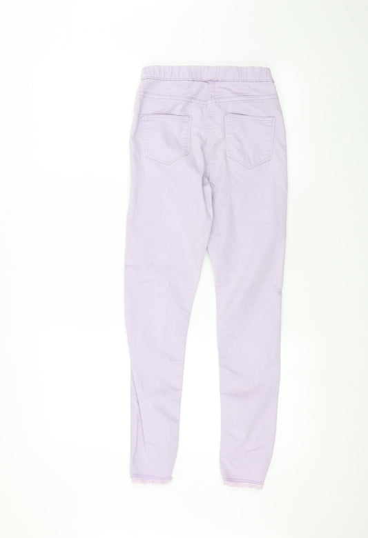 Matalan Girls Purple Skinny Jeans Size 12 Years
