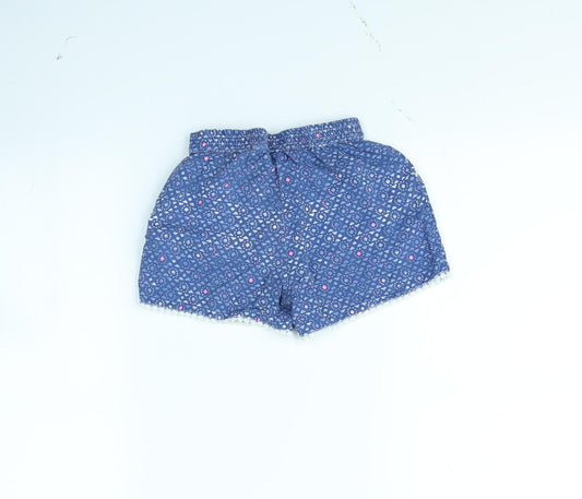 Manta Ray Girls Blue Spotted Bermuda Shorts Size 3 Years
