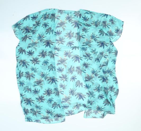 New Look Womens Green Floral Jacket Size S