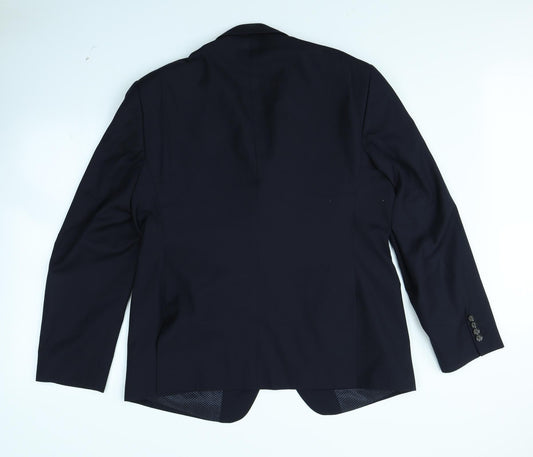 Skopes Mens Blue Jacket Blazer Size 38 - shoulder pads