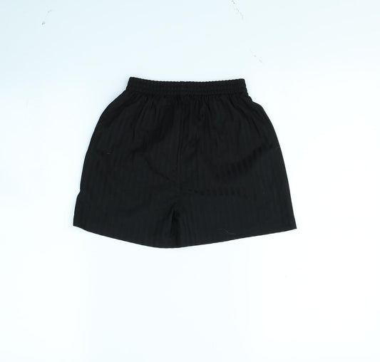 pep & co Boys Black Sweat Shorts Size 7 Years