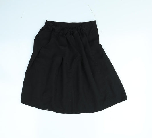 Preworn Girls Black Flare Skirt Size 11 Years