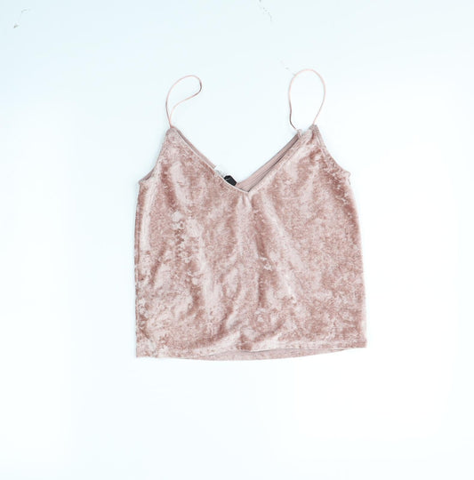 Divided Womens Pink Cropped T-Shirt Size XS
