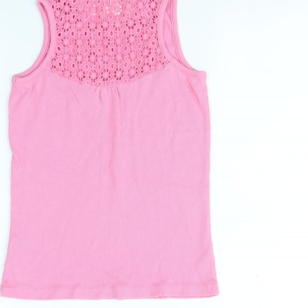 George Girls Pink Basic Tank Size 9 Years