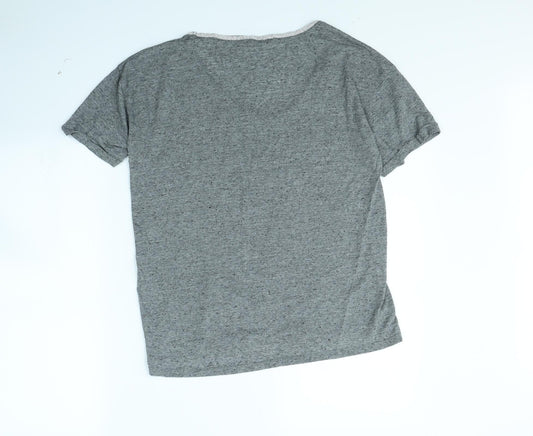 Oasis Womens Grey Basic T-Shirt Size L