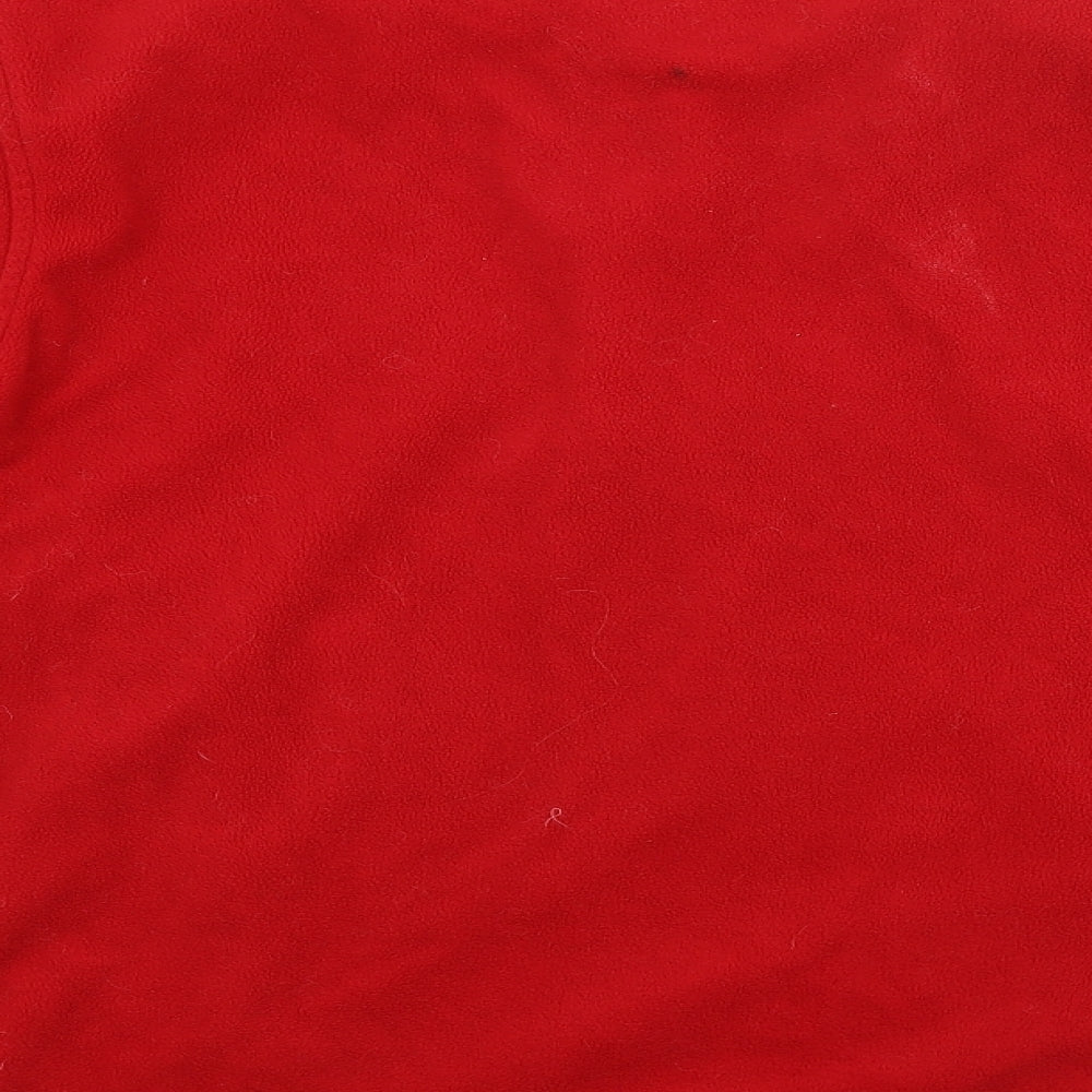 Brand and care label for Sauwy women’s red jacket, size L