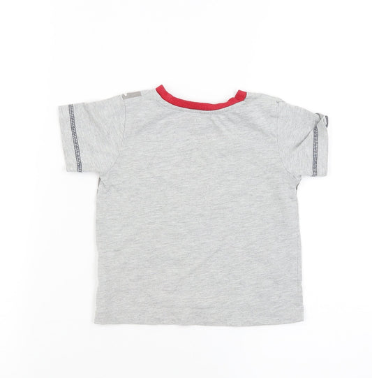 snooze Boys Grey Basic T-Shirt Size 9-12 Months