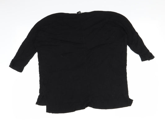 H&M Womens Black Basic Blouse Size XS