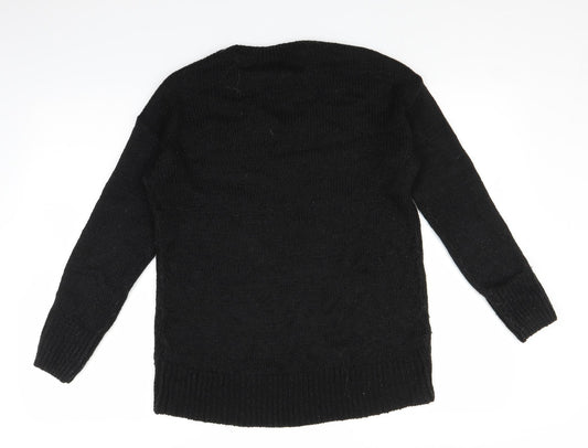 New Look Womens Black Pullover Jumper Size S