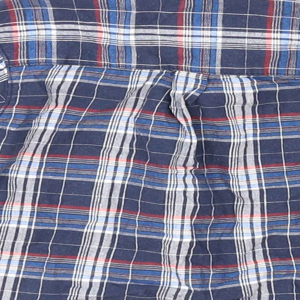 Jet Boys Blue Plaid Basic Dress Shirt Size 12-18 Months