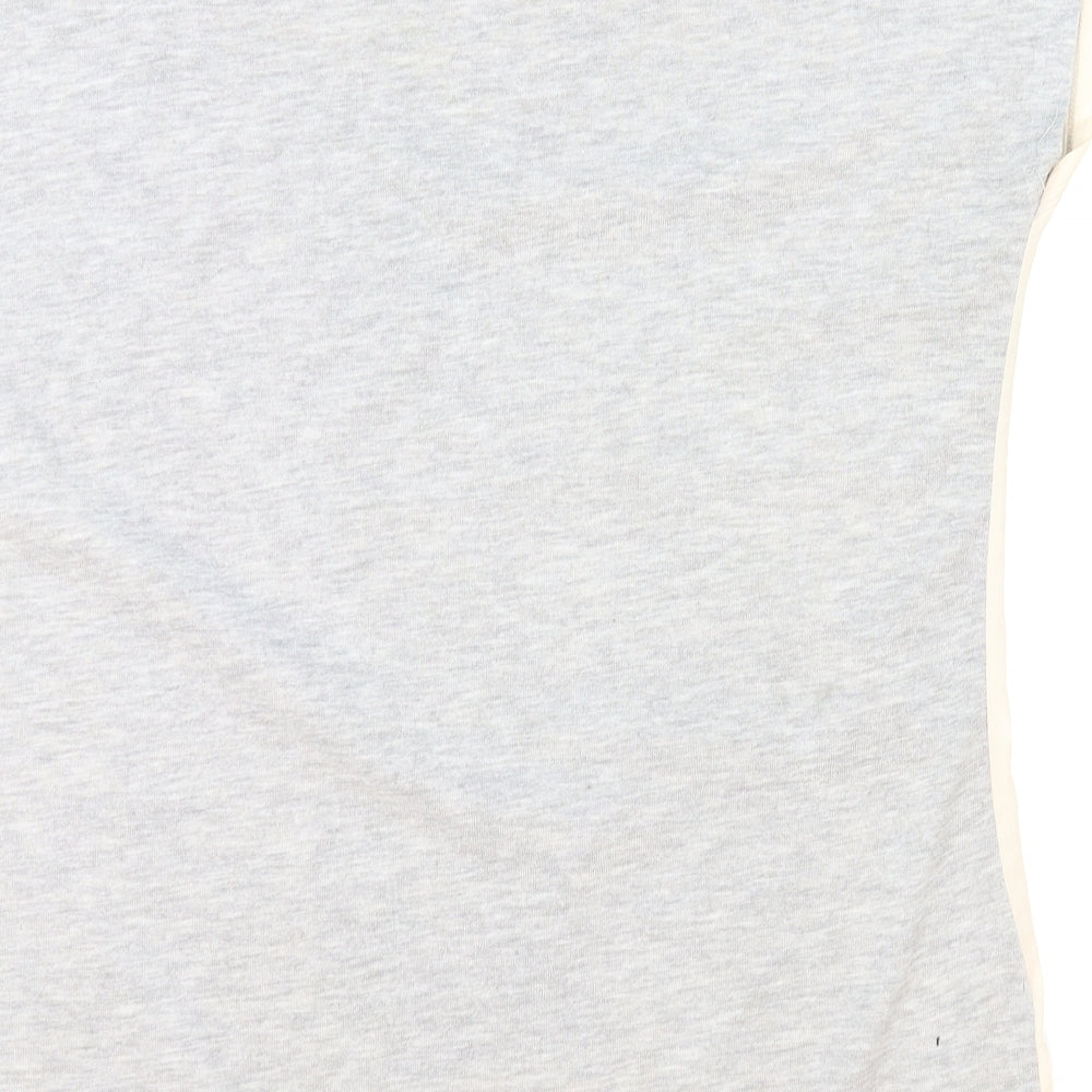Yessica Womens Grey Basic T-Shirt Size L