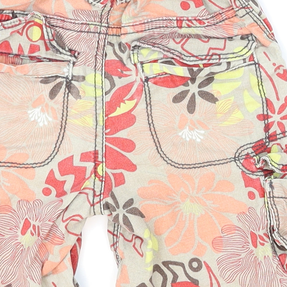 Marks and Spencer Boys Red Floral Cargo Trousers Size 18-24 Months