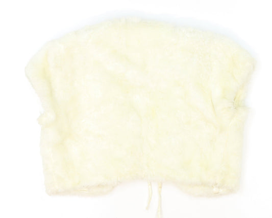 Kylie Girls Ivory Gilet Jacket Size 11 Years