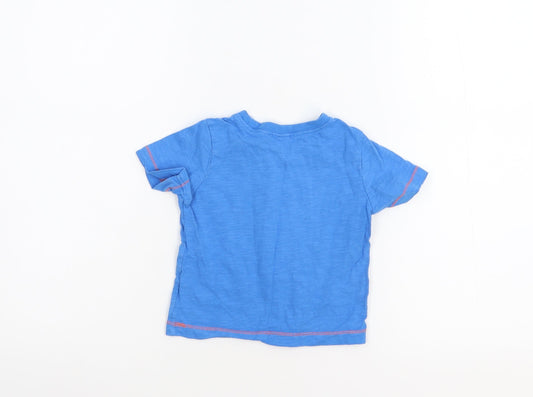 Mini Club Boys Blue Basic T-Shirt Size 9-12 Months