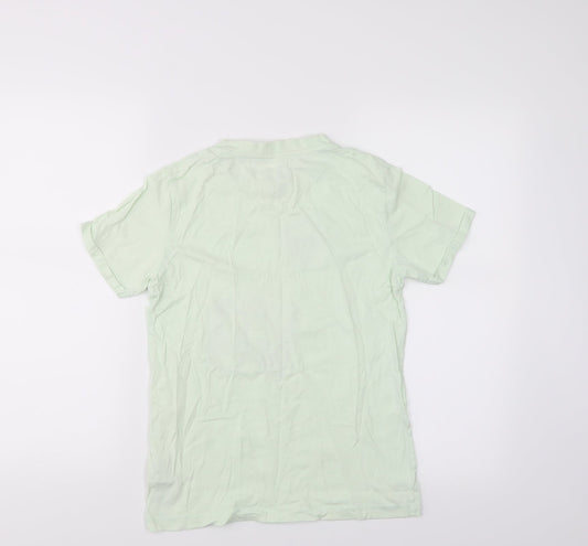 name it Boys Green Basic T-Shirt Size 11-12 Years