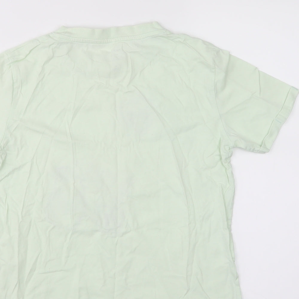 name it Boys Green Basic T-Shirt Size 11-12 Years