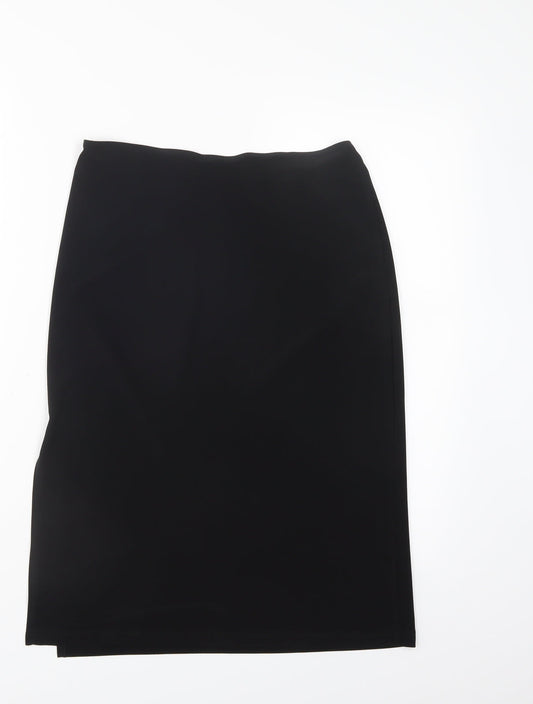 EF Womens Black A-Line Skirt
