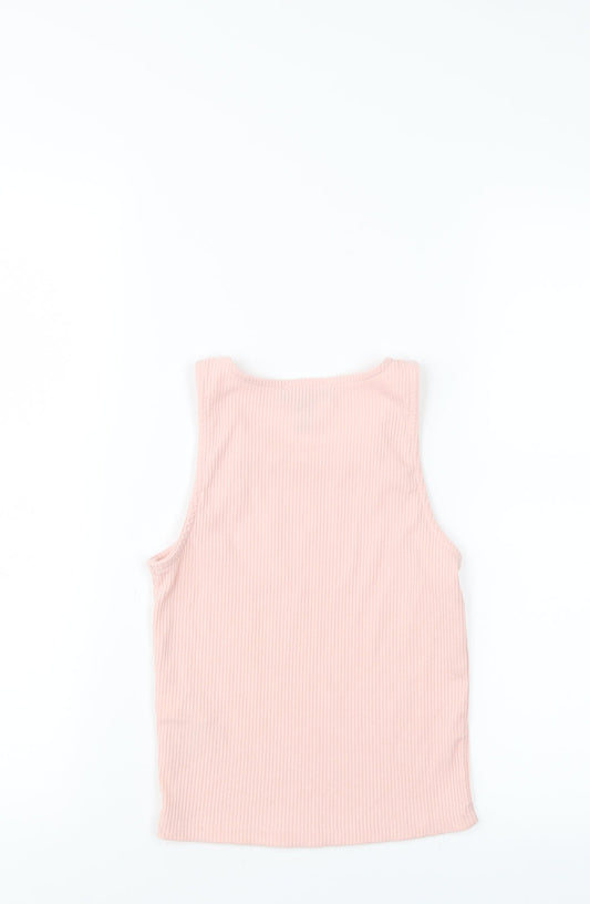 New Look Womens Pink Basic Tank Size 6
