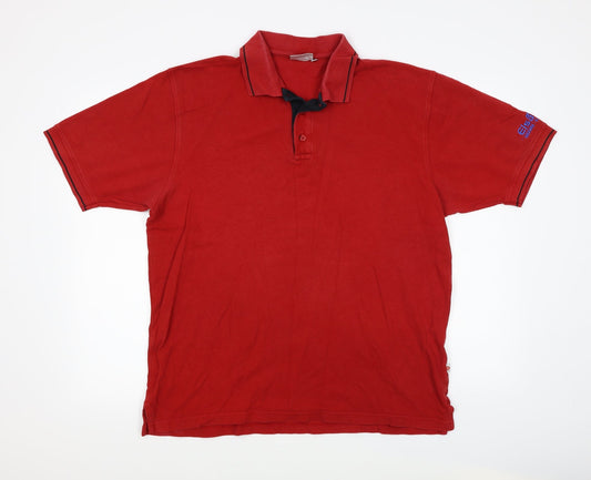HAKRO Mens Red Polo Size L