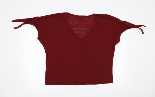 Principles Womens Red Knit Pullover Jumper Size 12