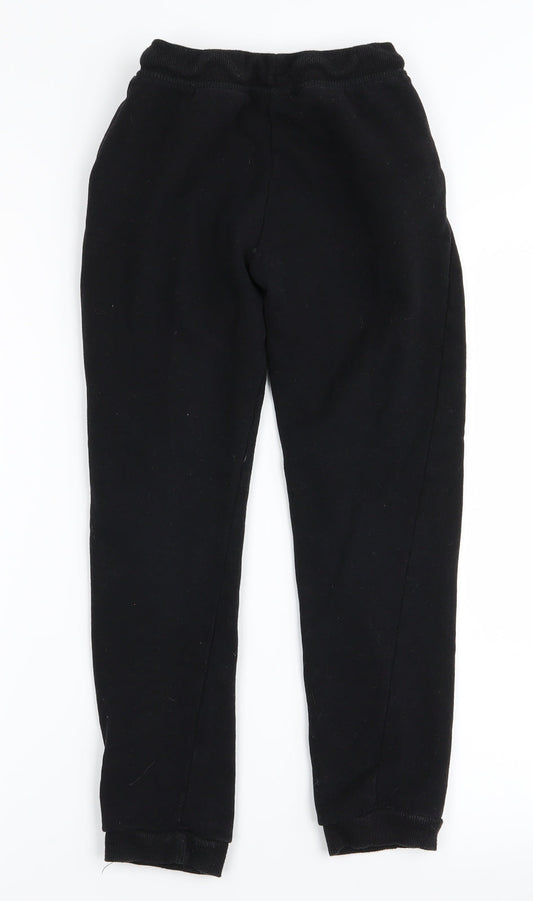 Primark Girls Black Jogger Trousers Size 9 Years