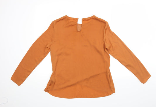 H&M Womens Brown Basic Blouse Size 36