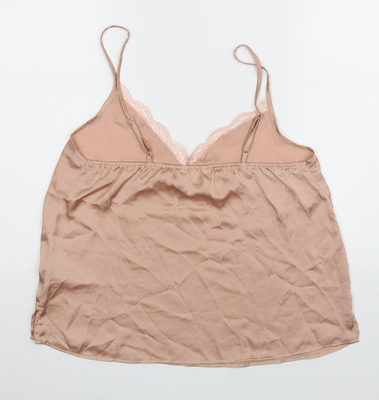 Love to lounge Womens Beige Basic Blouse Size S