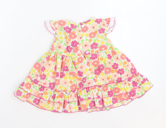 Nursery Time Girls Ivory Floral Kaftan Size 9-12 Months