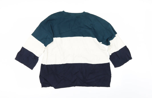 Marks and Spencer Womens Green Pullover Jumper Size 10