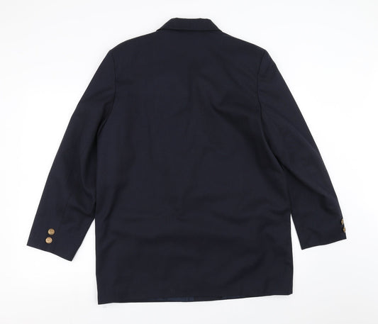Classic Woman Womens Blue Jacket Suit Jacket Size 16