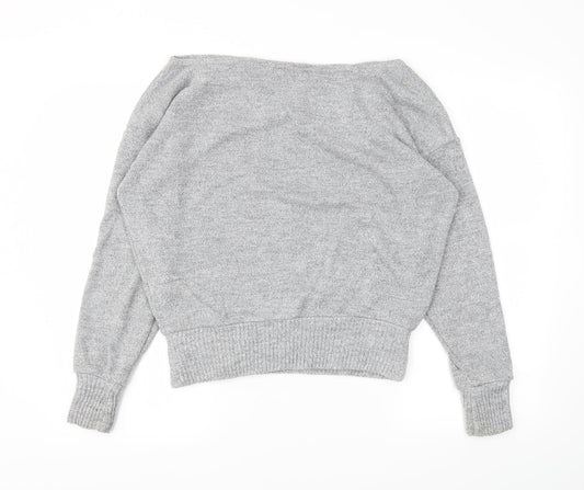 Boohoo Womens Grey Pullover Jumper Size M
