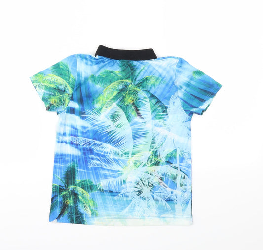 utlaws Girls Blue Basic T-Shirt Size 7-8 Years