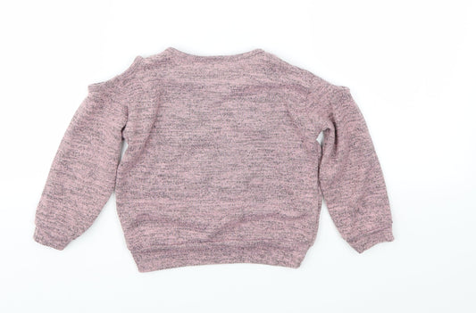 EVIE Girls Pink Basic T-Shirt Size 3 Years