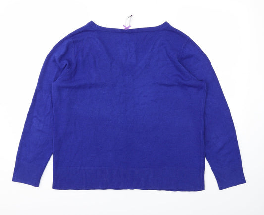 BHS Womens Blue Basic T-Shirt Size 18