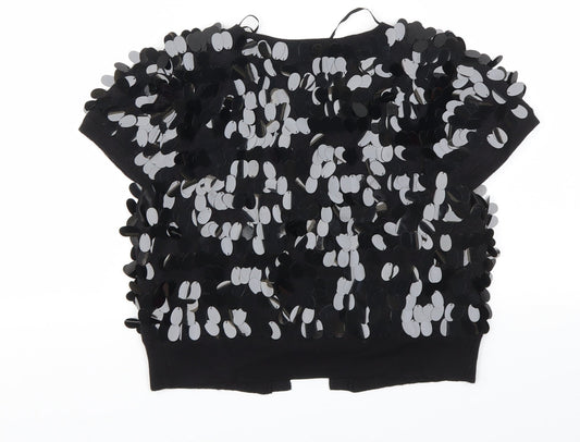 Star Womens Black Cardigan Jumper Size 8