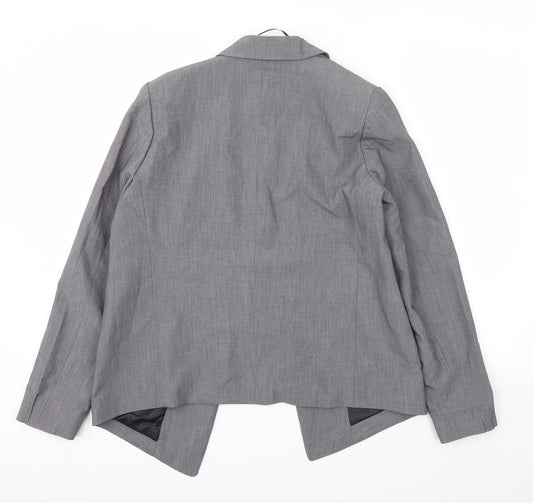 Boohoo Womens Grey Jacket Blazer Size M