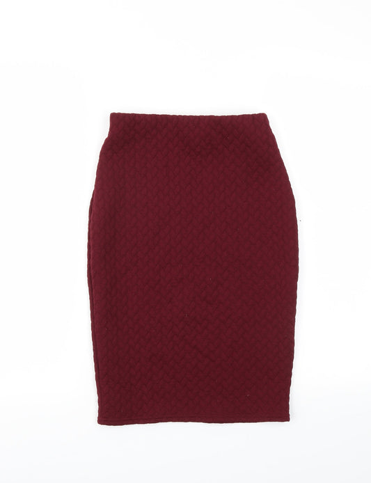 Blonde & Blonde Womens Purple A-Line Skirt Size 8
