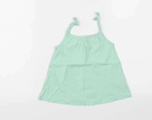 George Girls Green Basic T-Shirt Size 3-4 Years