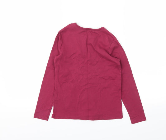 George Girls Purple Basic T-Shirt Size 7-8 Years