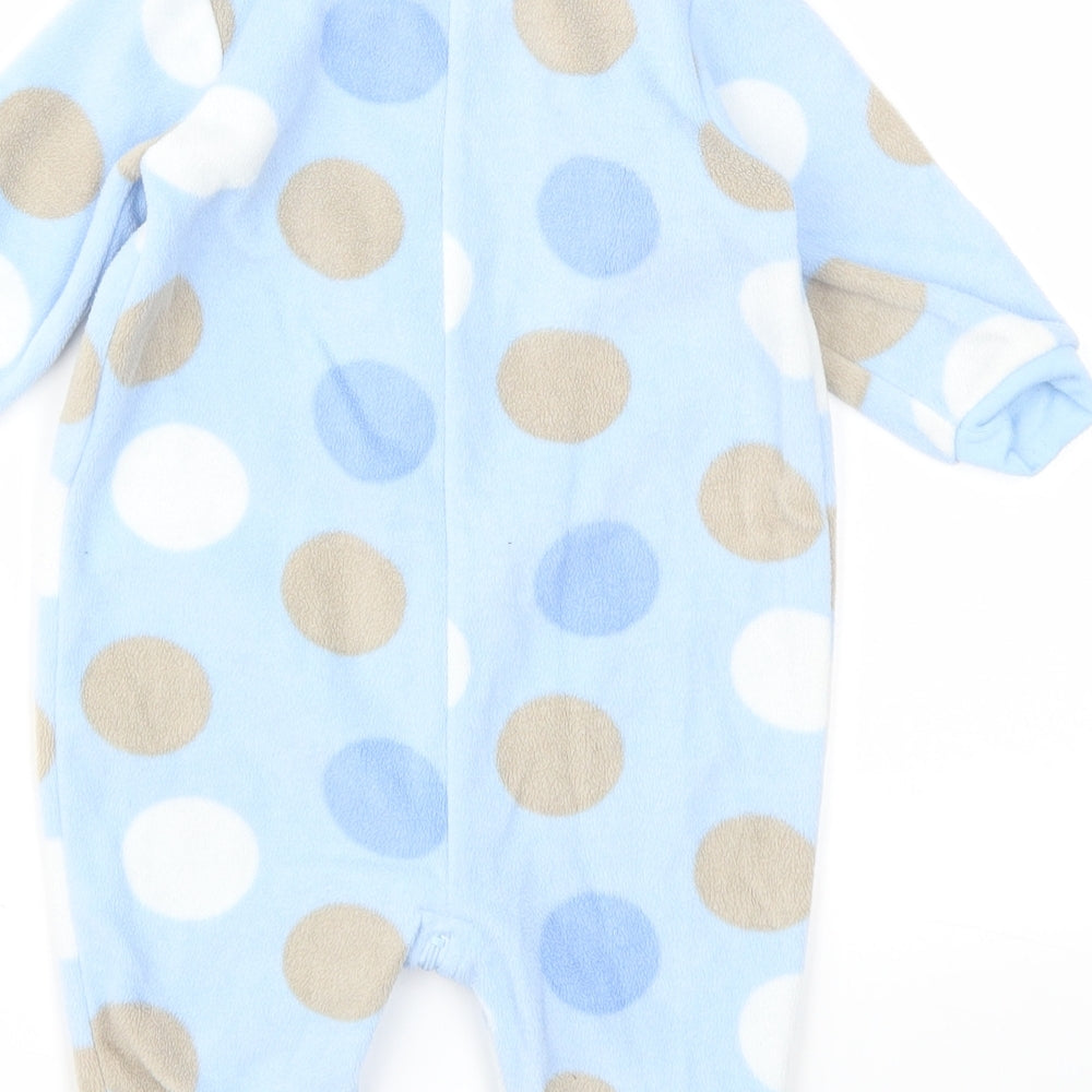 Matalan Blue Polka Dot Babygrow One-Piece Size 3-6 Months